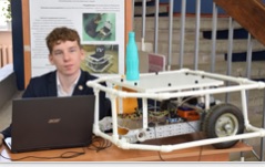 VSU student designed a robot with machine vision